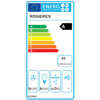 Hotte L.90cm ROSIERES RTS9DCX/H/EXPO