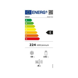 Réfrigérateur Combiné Encastrable INC18T332 Indesit