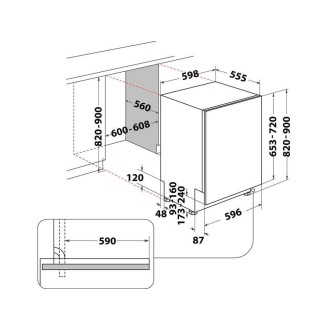 LAVE VAISSELLE TOUT INEGRABLE HOTPOINT ARISTON H2IHD524A