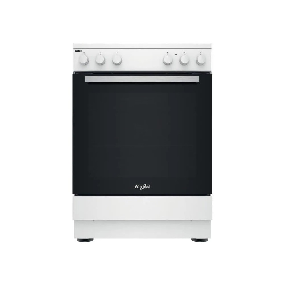 CUISINIERE VITROCERAMIQUE BLANCHE L.60CM WHIRLPOOL WS68V8KCW/E