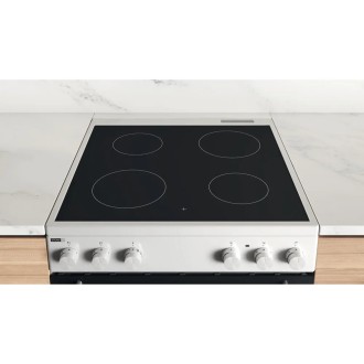 CUISINIERE VITROCERAMIQUE BLANCHE L.60CM WHIRLPOOL WS68V8KCW/E