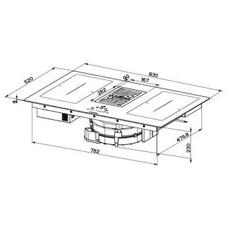 Table Aspirante FALMEC  L.83cm  5682749