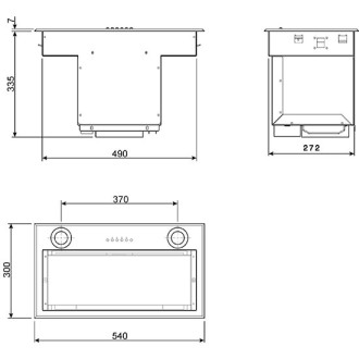 GROUPE FILTRANT SMEG INOX 54CM 683M3/H 68DB CL.A KSEG58PXE