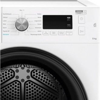 SECHE LINGE WHIRLPOOL HUBLOT CONDENSATION 8KG 64DB CL.A++ FFTM1182BFRR