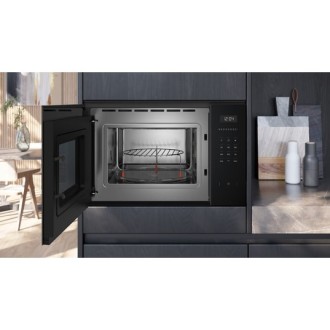 Four Micro-ondes Gril Encastrable SIEMENS Noir BE555LMB1F pas cher