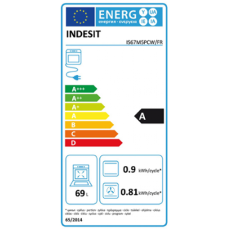 CUISINIERE MIXTE INDESIT L.60 BLANCHE IS67M5PCW/FR