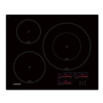 Plaque de cuisson CATA NOIRE INSB6032BK/A 3ZONES 58CM 7100W pas cher chez JPO Grossiste