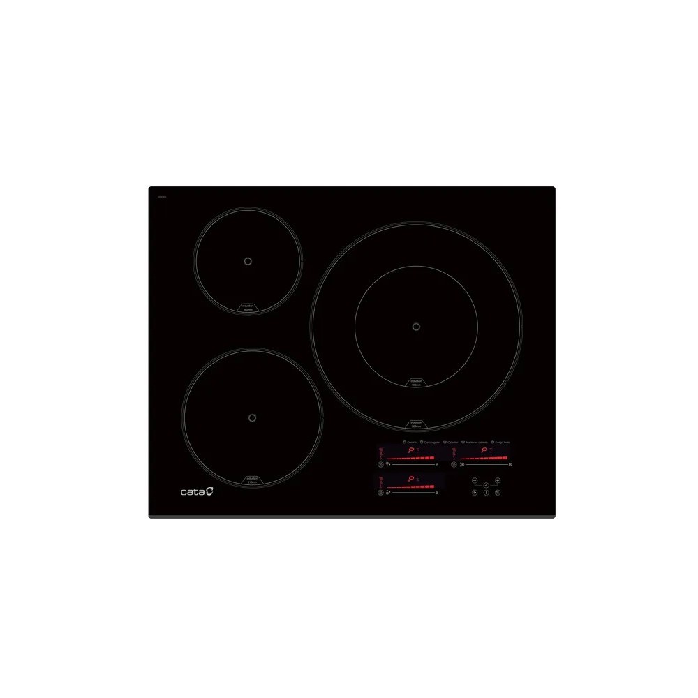 Plaque de cuisson CATA NOIRE INSB6032BK/A 3ZONES 58CM 7100W pas cher chez JPO Grossiste Plaque de cuisson CATA NOIRE INSB6032BK/A 3ZONES 58CM 7100W pas cher chez JPO Grossiste