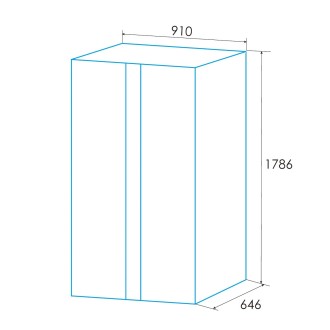 REFRIGERATEUR AMERICAIN INOX EDESA ESS-1832NFEX PAS CHER