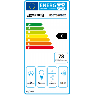 Hotte aspirante tiroir SMEG Noire KSET66VNE2 pas chère - JPO