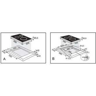 TABLE DE CUISSON SAUTER INDUCTION 2 ZONES NOIR 30 CM