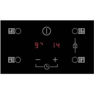 TABLE DE CUISSON SAUTER INDUCTION 2 ZONES NOIR 30 CM