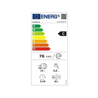 LAVE VAISSELLE TOUT INTEGRABLE DE DIETRICH DCJ534DQX