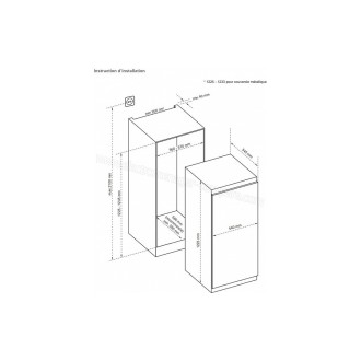 REFRIGERATEUR ENCASTRABLE 193L DEDIECTRUCH DRL1247ES