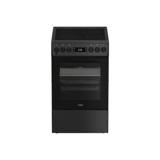 CUISINIERE VITROCERAMIQUE NOIR 4 ZONES WHIRLPOOL W5V8LCSA