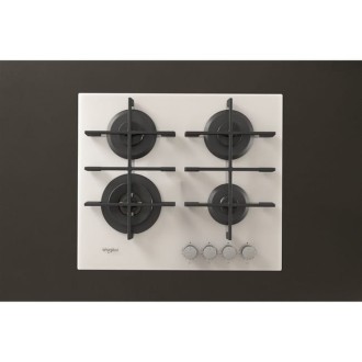 PLAQUE DE CUISSON BLANCHE 4 FEUX GAZ WHIRLPOOL GOWL628WH