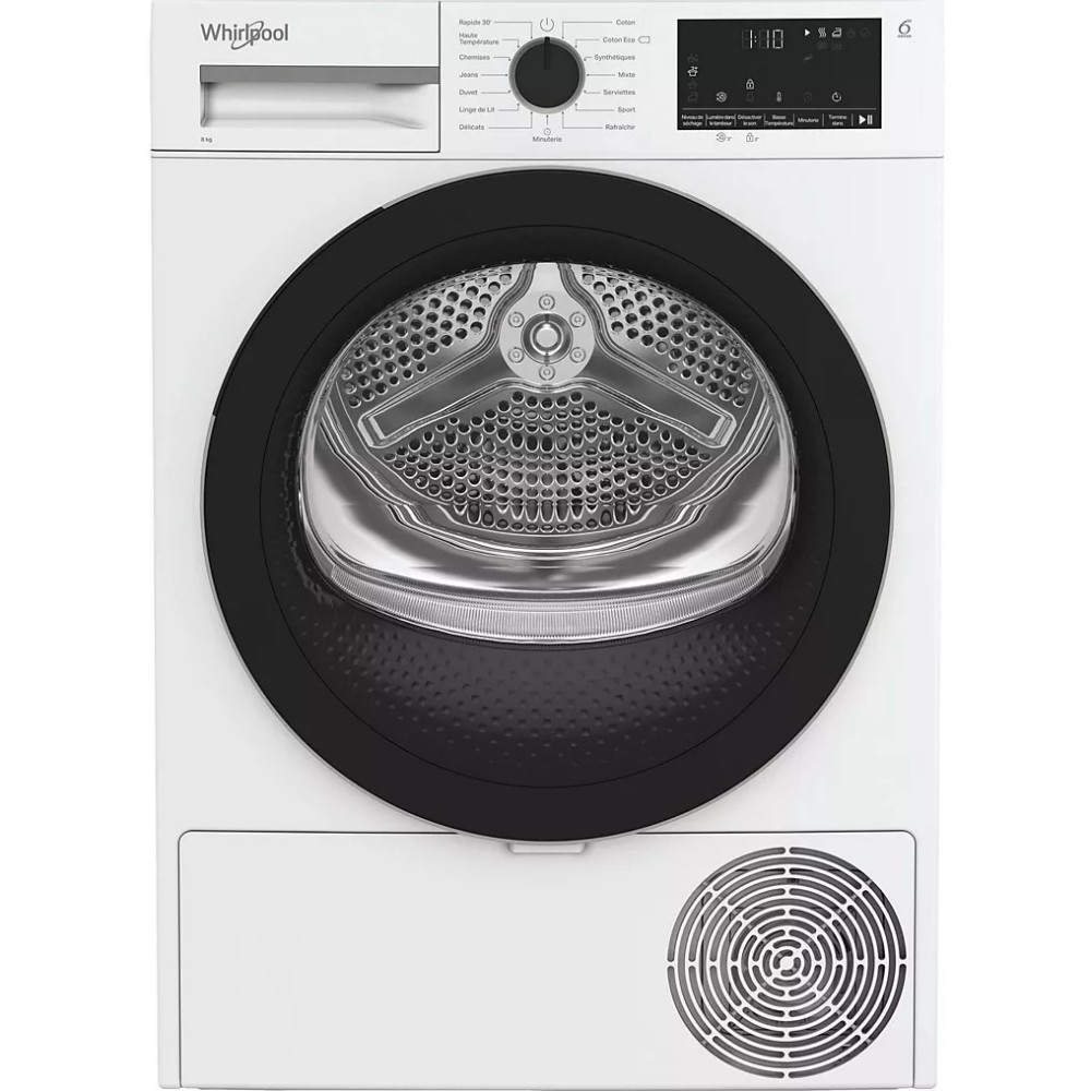 SECHE LINGE POMPE A CHALEUR WHIRLPOOL CWSD83MWBSFRX