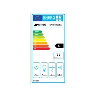HOTTE DECO L.60 CM INOX SMEG KATE600CEX