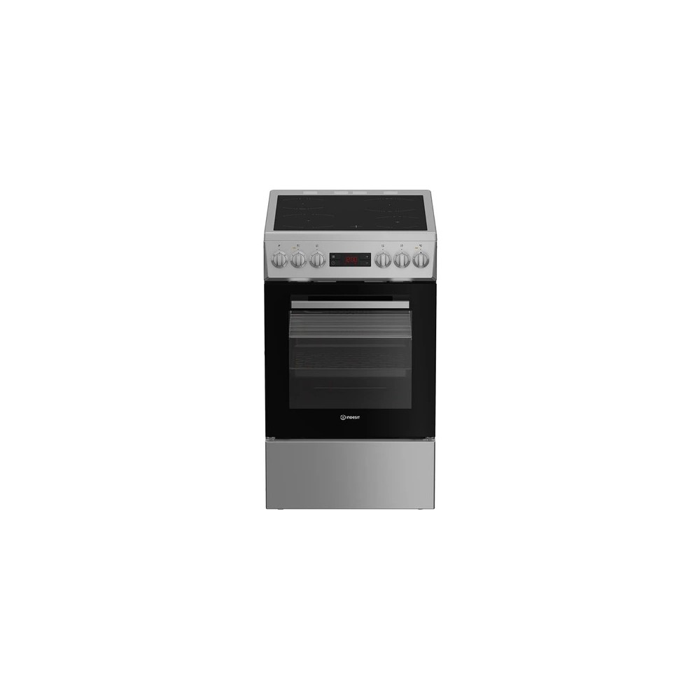 CUISINIERE 4 FOYERS VITROCERAMIQUE INOX INDESIT I5V5LCS