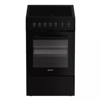 CUISINIERE VITROCERAMIQUE 4 ZONES NOIR L.50cm INDESIT I5V3PCB