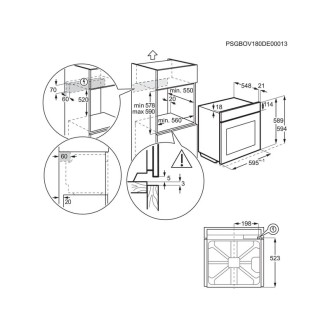 FOUR ENCASTRABLE PYROLYSE NOIR ELECTROLUX LOF6P45Z0