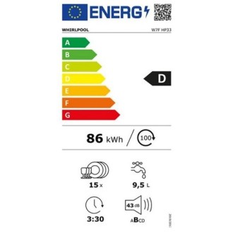 LAVE VAISSELLE A POSER BLANC 43DB WHIRLPOOL W7FHP33