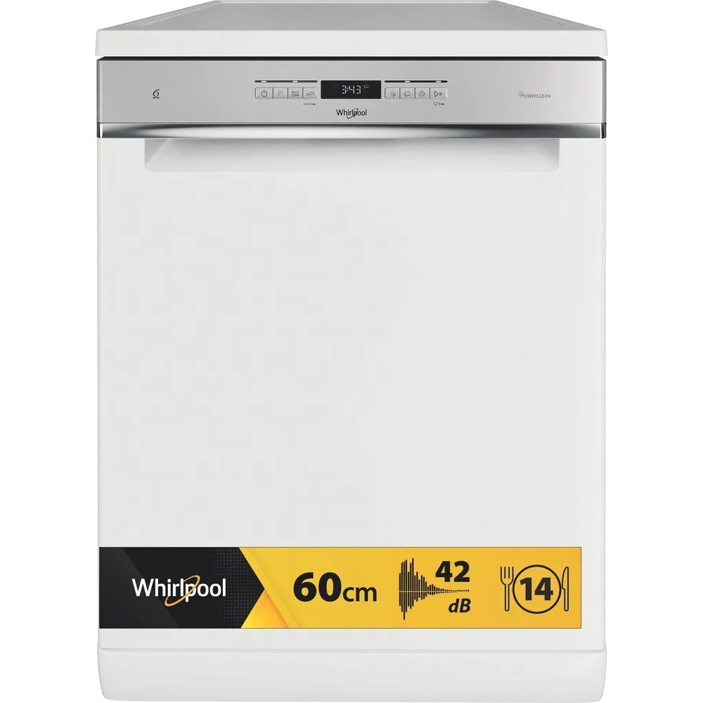 LAVE VAISSELLE A POSER WHIRLPOOL BLANC 42DB WFO3T242P