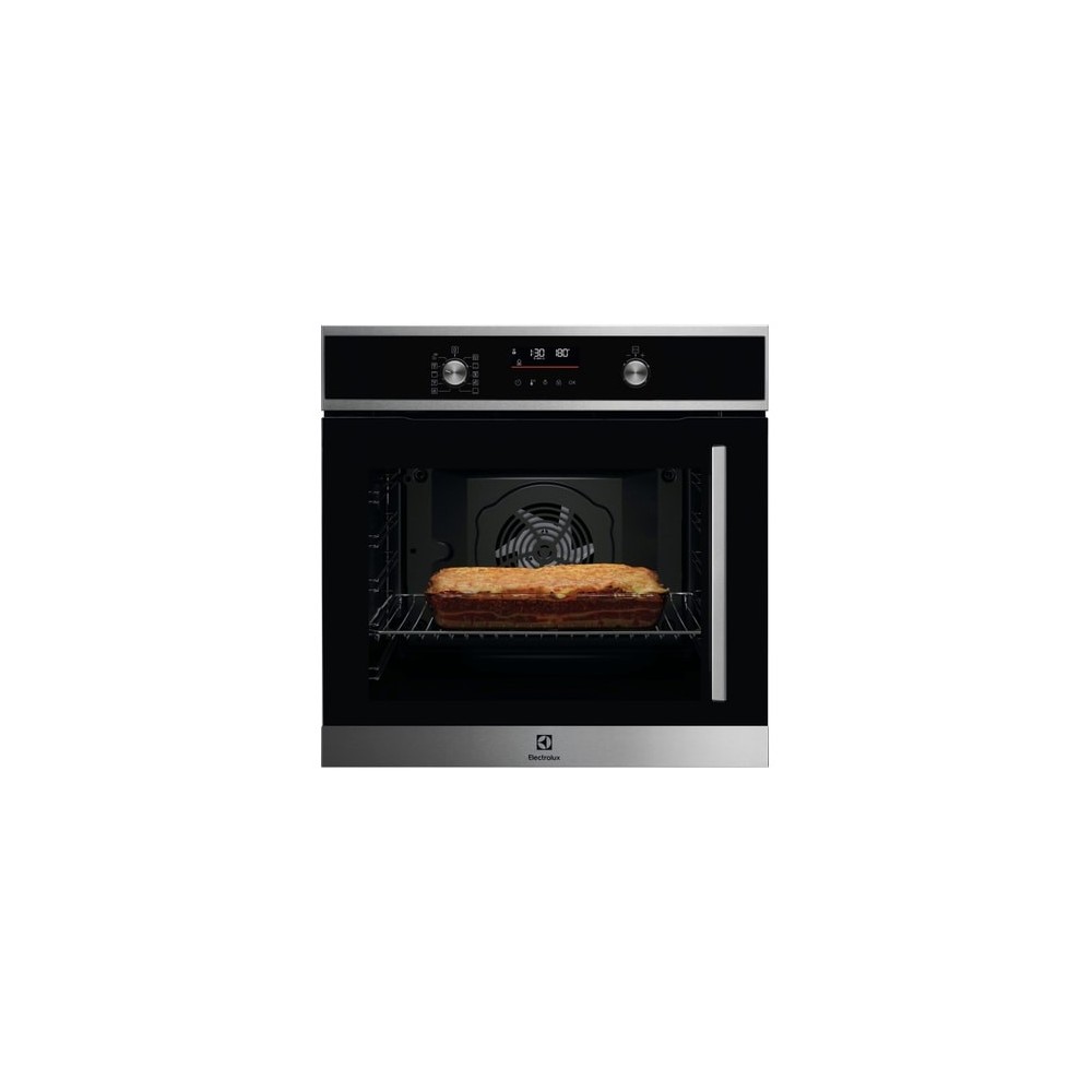 FOUR ENCASTRABLE PYROLYSEINOX CHARNIERE GAUCHE ELECTRLUX EOF6P46LX
