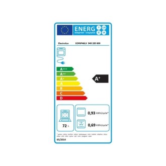 FOUR ENCASTRABLE PYROLYSEINOX CHARNIERE GAUCHE ELECTRLUX EOF6P46LX