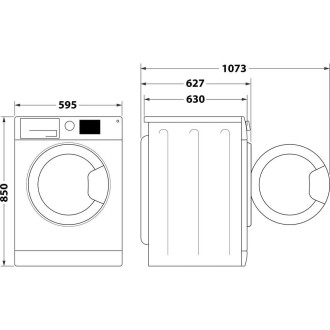Lave linge hublot 9KG WHIRLPOOL FFD9648BCVFR