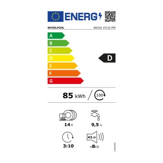 Lave vaisselle Enc. WHIRLPOOL WKCIO3T133PFE