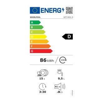 Lave vaisselle Pose Libre Inox WHIRLPOOL W7FHS31S