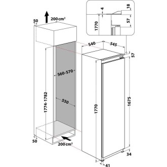Réfrigérateur 1 porte Enc. WHIRLPOOL ARG184701
