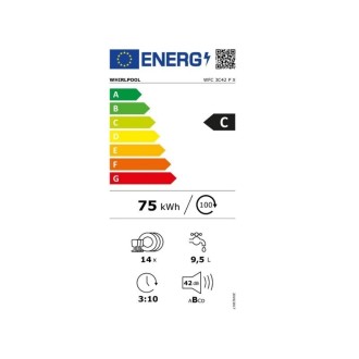 Lave vaisselle à poser Inox WHIRLPOOL WFC3C42PX