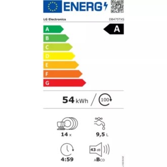 Lave vaisselle encastrable LG DB475TXS