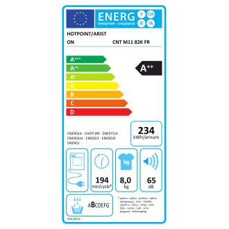 Sèche-linge pompe à chaleur Indesit 8kg CNTM1182KFR